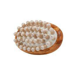 Olive wood massage brush