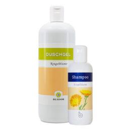 Combination marigold shower gel + shampoo