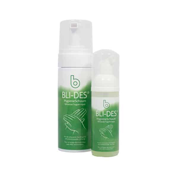 BLI-DES HygieneFoam 50 ml and 150 ml for gentle hand hygiene with antimicrobial effect